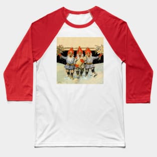 “Caroling Gnomes” by Jenny Nystrom Baseball T-Shirt